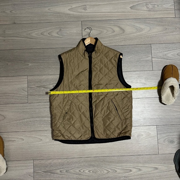 Vintage Levi’s Reversible Nylon Quilted Vest Black and Tan Men’s Unisex - Picture 9 of 16